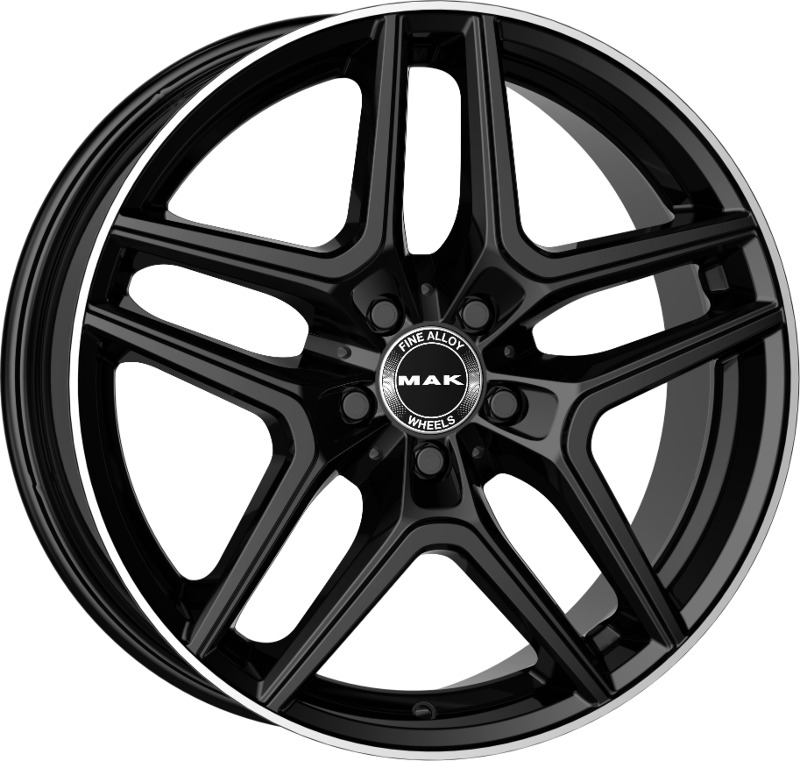 Cerchio MAK Aurum Gloss Black Mirror Ring 5 fori 19\" 8X19 ET48 5x112