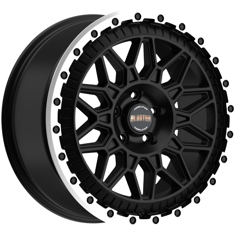 Cerchio FONDMETAL Bluster Matt Black Machined Lip 6 fori 17\" 8.5X17 ET50 6x139.7