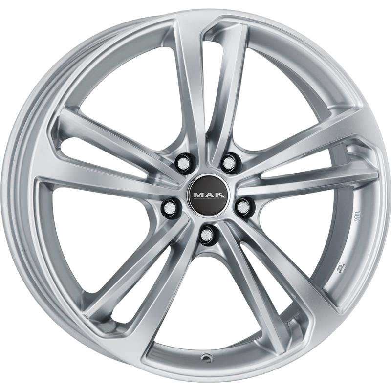 Cerchi in Lega MAK Nurburg Silver 5 fori 20\" 9X20 ET52 5x112