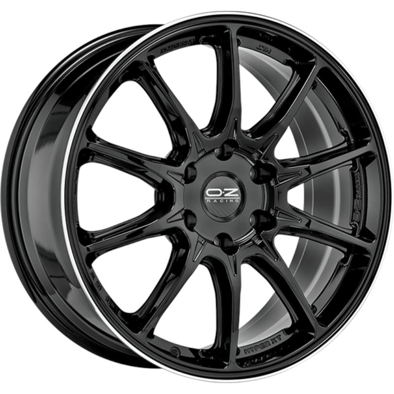 aCerchi in Lega OZ RACING Hyper Xt Hlt Offroad Gloss Black+diamond Lip 6 fori 20\" 9X20 ET38 6x114.3