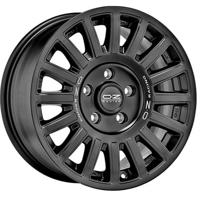 aCerchi in Lega OZ RACING Rally Raid Matt Black Silver Lettering 5 fori 18\" 8.5X18 ET26 5x127