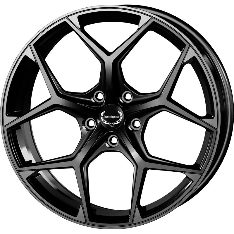 Cerchi in Lega TECNOMAGNESIO Tmg02 Glossy Black 5 fori 18\" 8X18 ET35 5x112