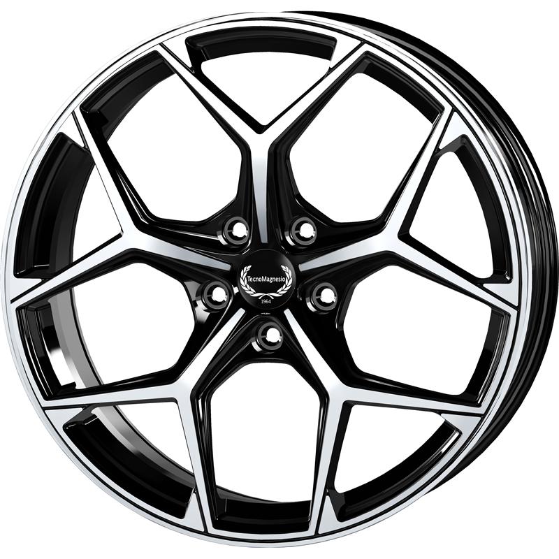 Cerchi in Lega TECNOMAGNESIO Tmg02 Black Mirror 5 fori 18\" 8X18 ET35 5x112