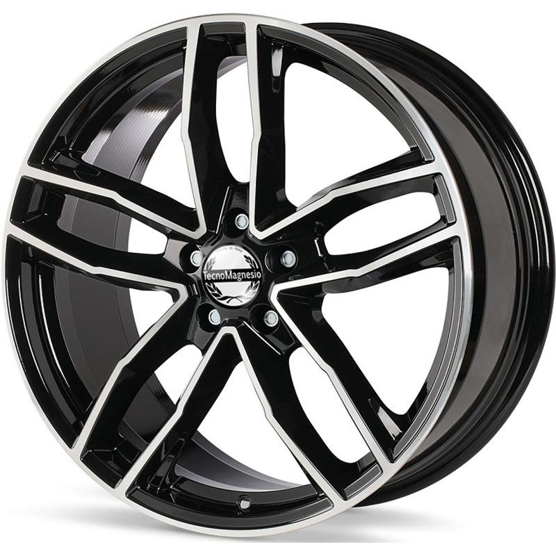 aCerchi in Lega TECNOMAGNESIO Spyder Evo Black Polished 5 fori 17\" 7.5X17 ET38 5x112