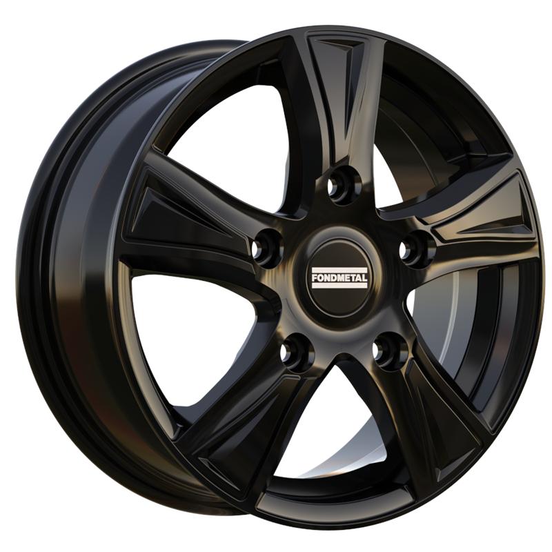 aCerchi in Lega FONDMETAL Pro1 Glossy Black 5 fori 17\" 7X17 ET45 5x114.3