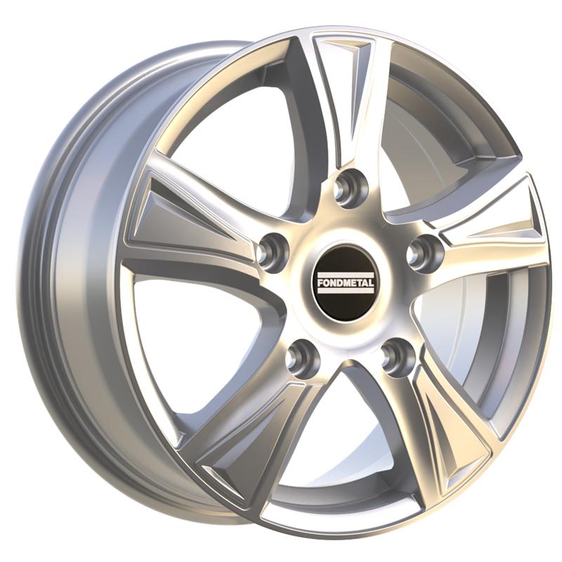 aCerchi in Lega FONDMETAL Pro1 Glossy Silver 5 fori 17\" 7X17 ET49 5x112