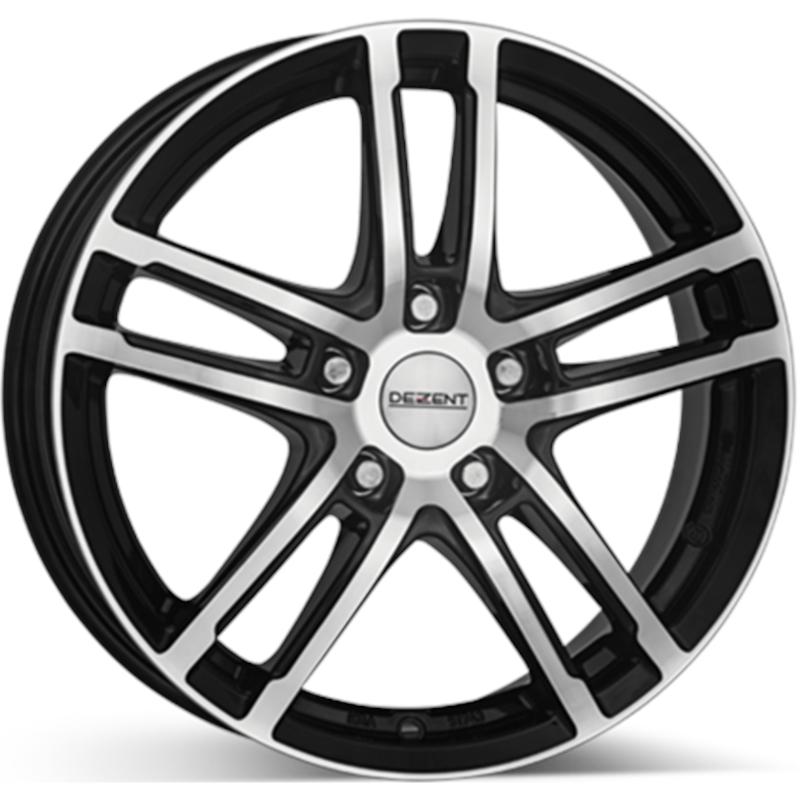 aCerchi in Lega DEZENT Tz Black Mirror 5 fori 17\" 6.5X17 ET39 5x112