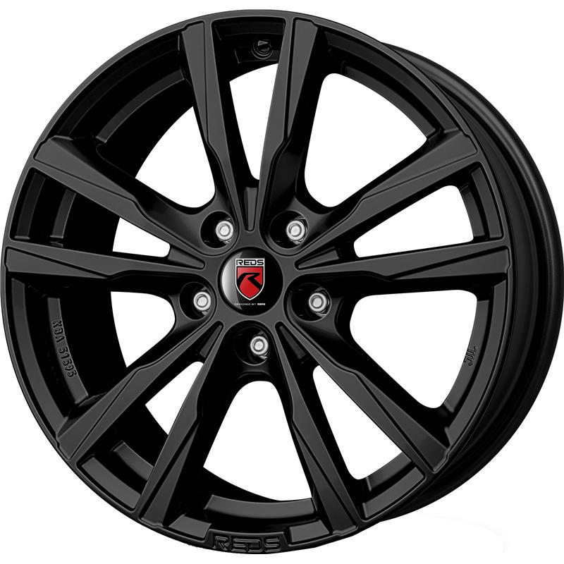 aCerchi in Lega MOMO WHEELS Reds k2 Matt Black 5 fori 17\" 7.5X17 ET35 5x112