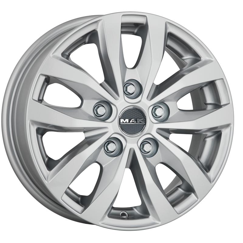 Cerchi in Lega MAK Load Silver 5 fori 15\" 6.5X15 ET50 5x130