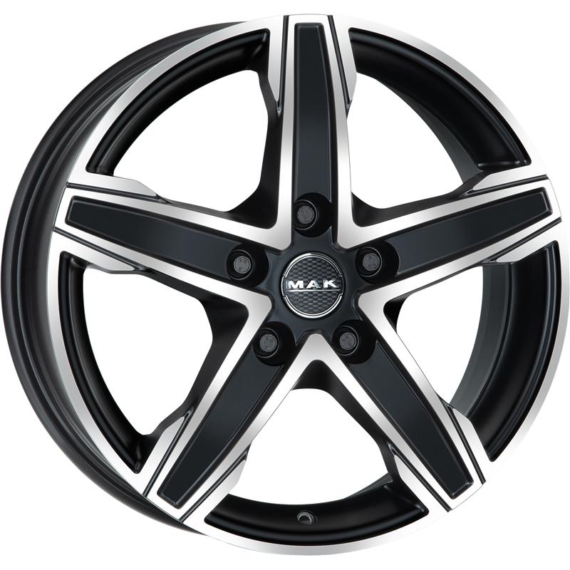 aCerchi in Lega MAK King5 Ice Black 5 fori 17\" 7.5X17 ET40 5x114.3