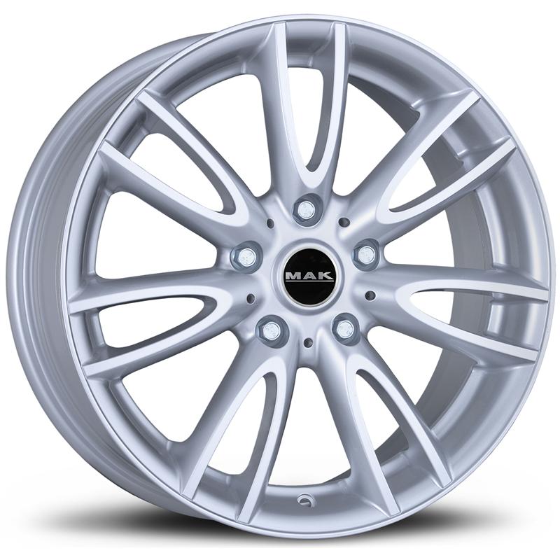 Cerchi in Lega MAK Jackie Silver 5 fori 18\" 7.5X18 ET51 5x112