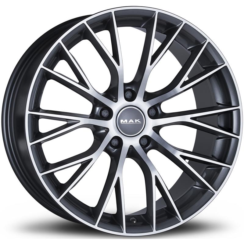 aCerchi in Lega MAK Munchen Gun Metallic Mirror 5 fori 19\" 8.5X19 ET42 5x108