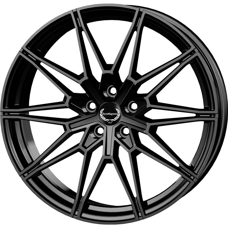 Cerchi in Lega TECNOMAGNESIO Tmg03 Glossy Black 5 fori 18\" 8X18 ET29.5 5x112