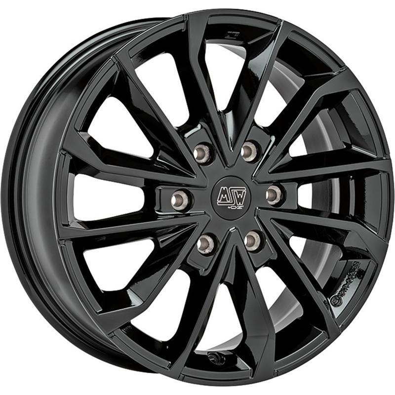 aCerchi in Lega MSW Msw 42 Van Glossy Black 6 fori 17\" 6.5X17 ET50 6x120