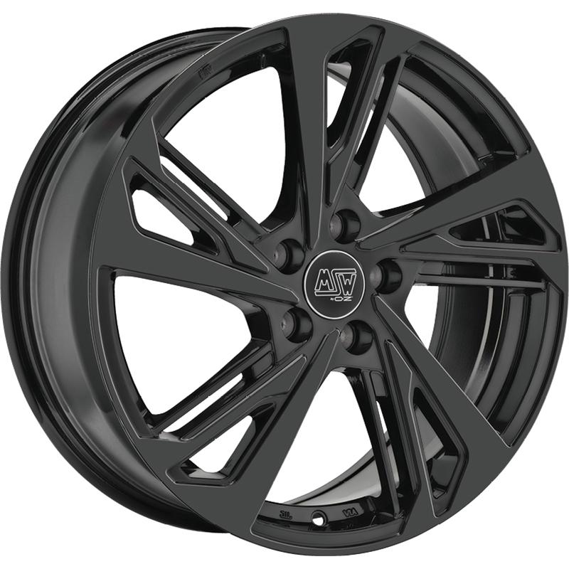 aCerchi in Lega MSW Msw 60 Glossy Black 5 fori 16\" 6.5X16 ET45 5x112