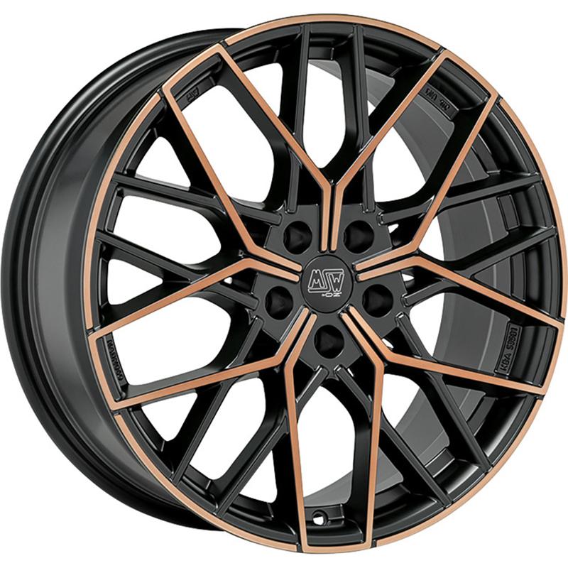 aCerchi in Lega ATS Mp282 Matt Black Copper fp 5 fori 19\" 8X19 ET35 5x112