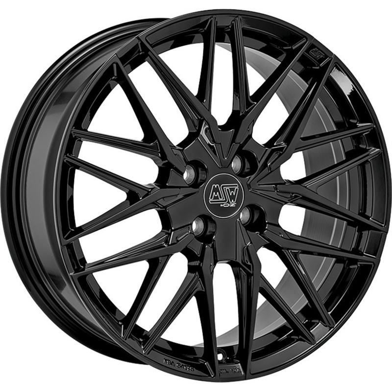 aCerchi in Lega MSW Msw 50-4 Glossy Black 4 fori 18\" 7.5X18 ET42 4x100