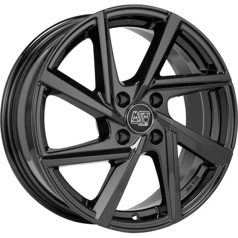 aCerchi in Lega MSW Msw 80-4 Glossy Black 4 fori 17\" 7X17 ET37 4x100