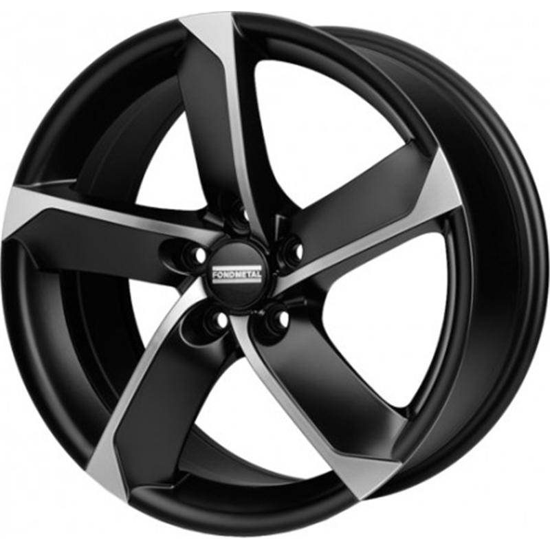 Cerchi in Lega FONDMETAL 7900 Matt Black Machined 5 fori 16 7X16 ET35