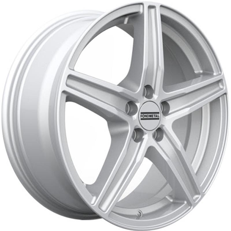 aCerchi in Lega FONDMETAL 8100 Glossy Silver 5 fori 17\" 7X17 ET35 5x110