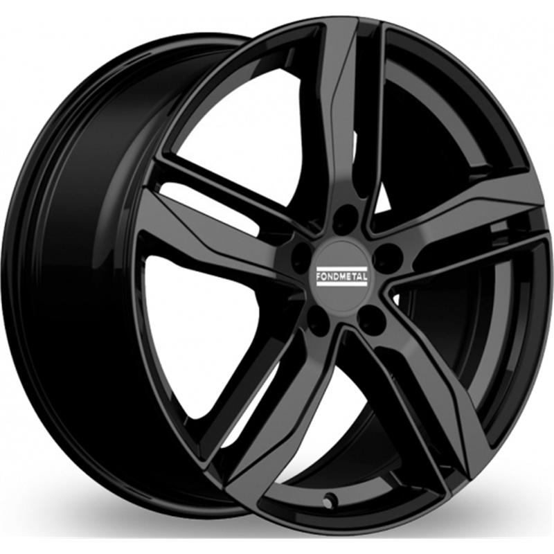 aCerchi in Lega FONDMETAL Hexis Glossy Black 5 fori 19\" 8X19 ET49 5x112