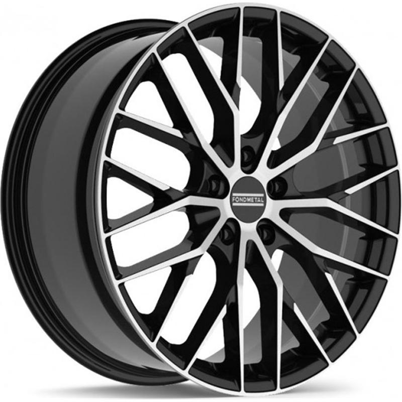 aCerchi in Lega FONDMETAL Makhai Glossy Black Machined 5 fori 19\" 8.5X19 ET45 5x112