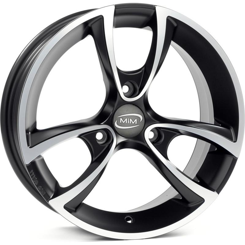 aCerchi in Lega MIM Bayern Evo Black Polished 3 fori 15\" 5X15 ET20 3x112