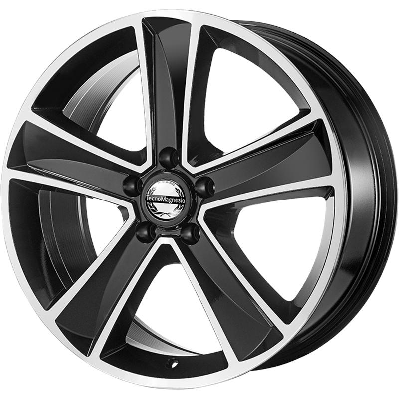 aCerchi in Lega TECNOMAGNESIO Big5 Black Polished 5 fori 18\" 7.5X18 ET45 5x112