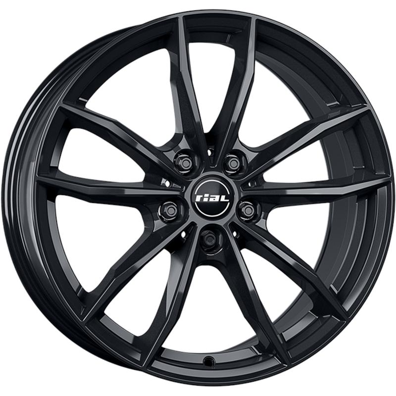 Cerchi in Lega RIAL X12 Diamant Schwarz 5 fori 17 7X17 ET40