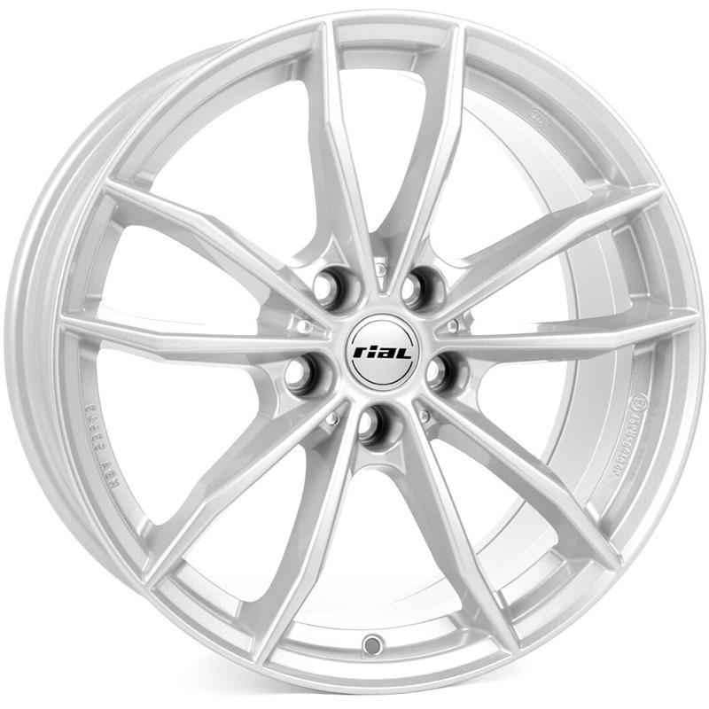 aCerchi in Lega RIAL X12 Polar Silber 5 fori 18\" 7.5X18 ET51 5x112