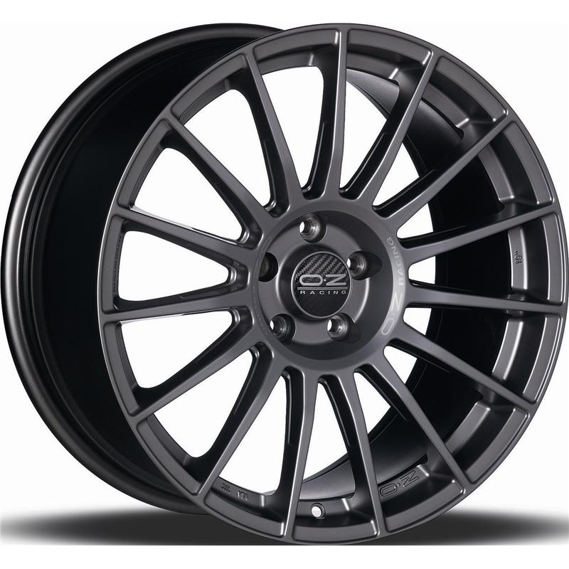 aCerchi in Lega OZ RACING Superturismo lm Matt Graphite Silver Lettering 5 fori 18\" 8X18 ET48 5x112