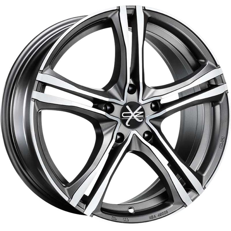 aCerchi in Lega OZ RACING X5b Matt Graphite Silver 5 fori 19\" 8X19 ET40 5x120