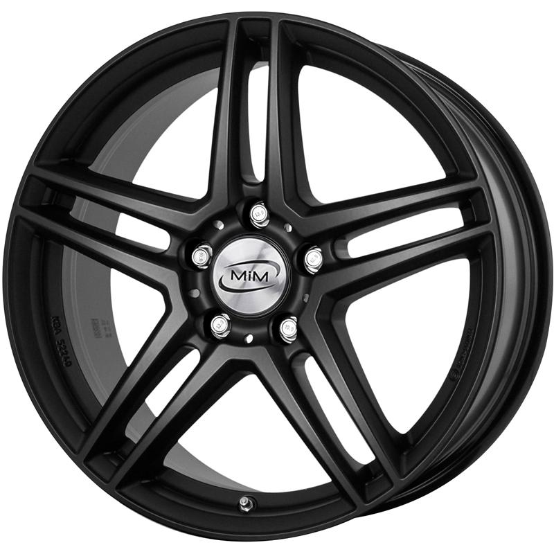 aCerchi in Lega MIM Trafford Glossy Black 5 fori 16\" 6.5X16 ET49 5x112