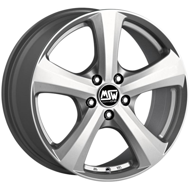 aCerchi in Lega MSW Msw 19 Full Silver 4 fori 14\" 6X14 ET38 4x100