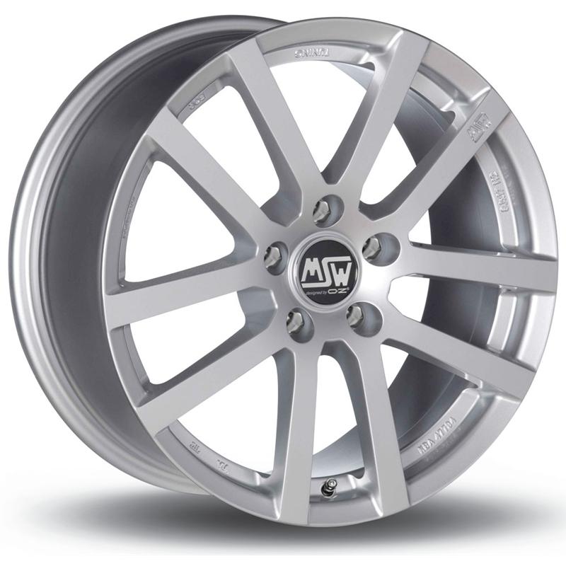 aCerchi in Lega MSW Msw 22 Full Silver 4 fori 14\" 5.5X14 ET35 4x100