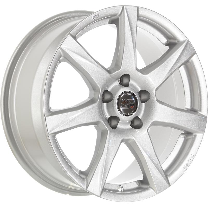 aCerchi in Lega MSW Msw 77 Full Silver 5 fori 18\" 8X18 ET30 5x112