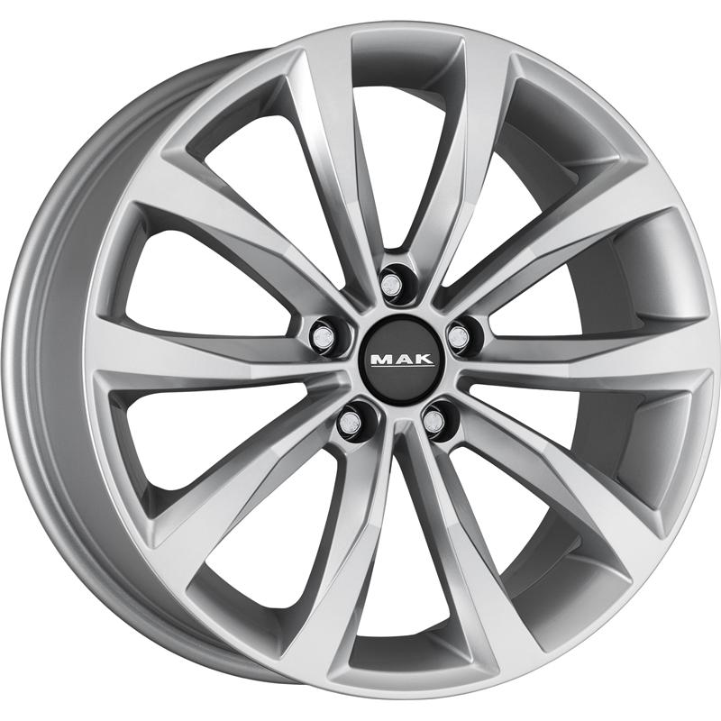 aCerchi in Lega MAK Wolf Silver 5 fori 18\" 7.5X18 ET38 5x114.3