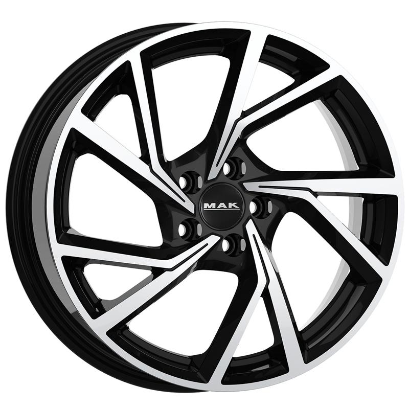 aCerchi in Lega MAK Kassel Black Mirror 5 fori 18\" 7.5X18 ET38 5x114.3