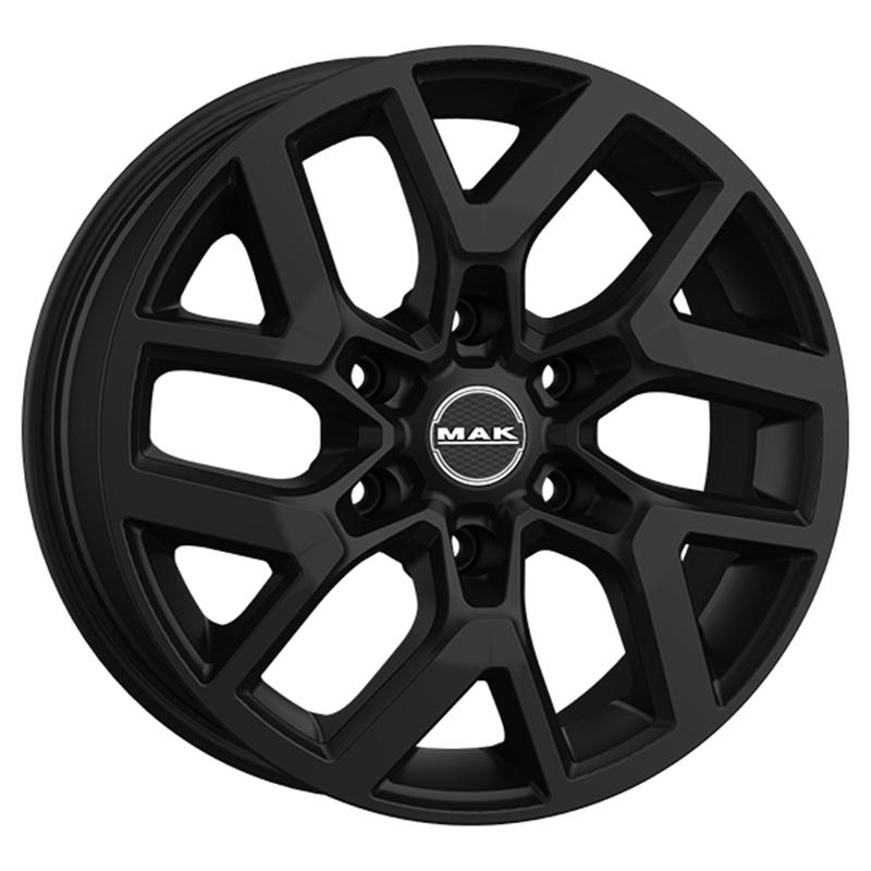 aCerchi in Lega MAK Gravel Matt Black 6 fori 19\" 7.5X19 ET38 6x139.7