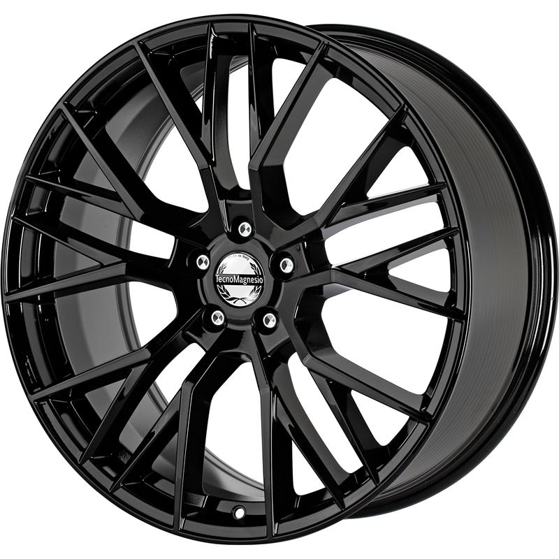 aCerchi in Lega TECNOMAGNESIO Omar Glossy Black 5 fori 20\" 8.5X20 ET45 5x114.3