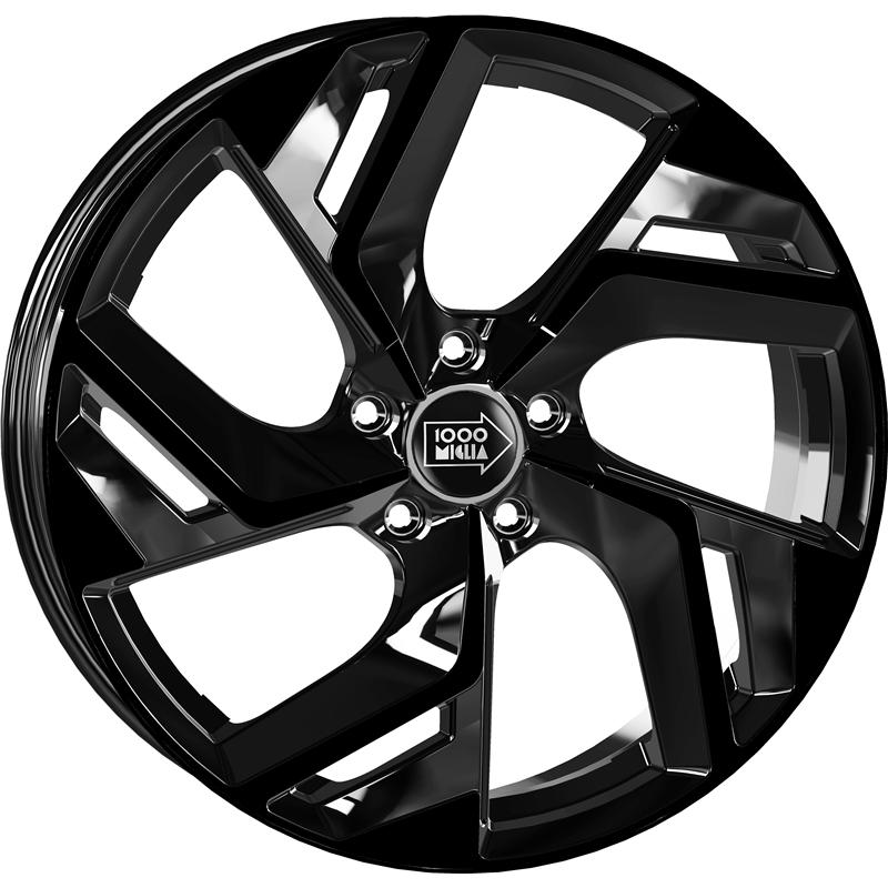 aCerchi in Lega MILLE MIGLIA Mm1031 Glossy Black 5 fori 18\" 7.5X18 ET45 5x112