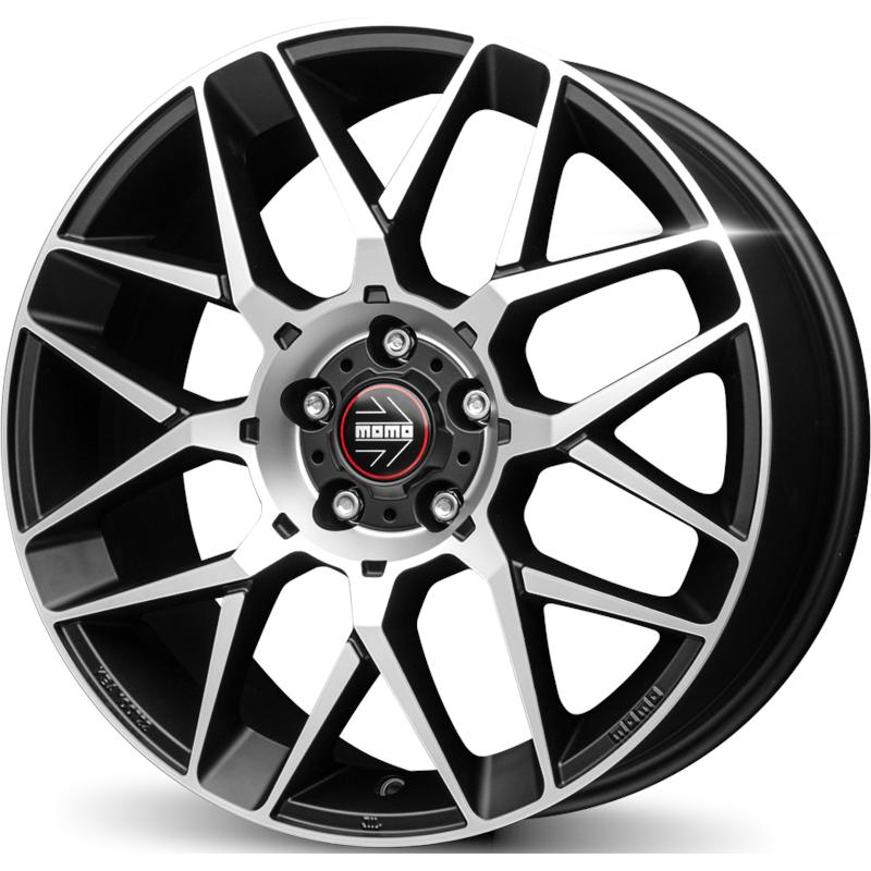 Cerchio MOMO WHEELS Revenge 2.0 Evo Nero Opaco Diamantato 5 fori 20\" 8.5X20 ET42 5x108
