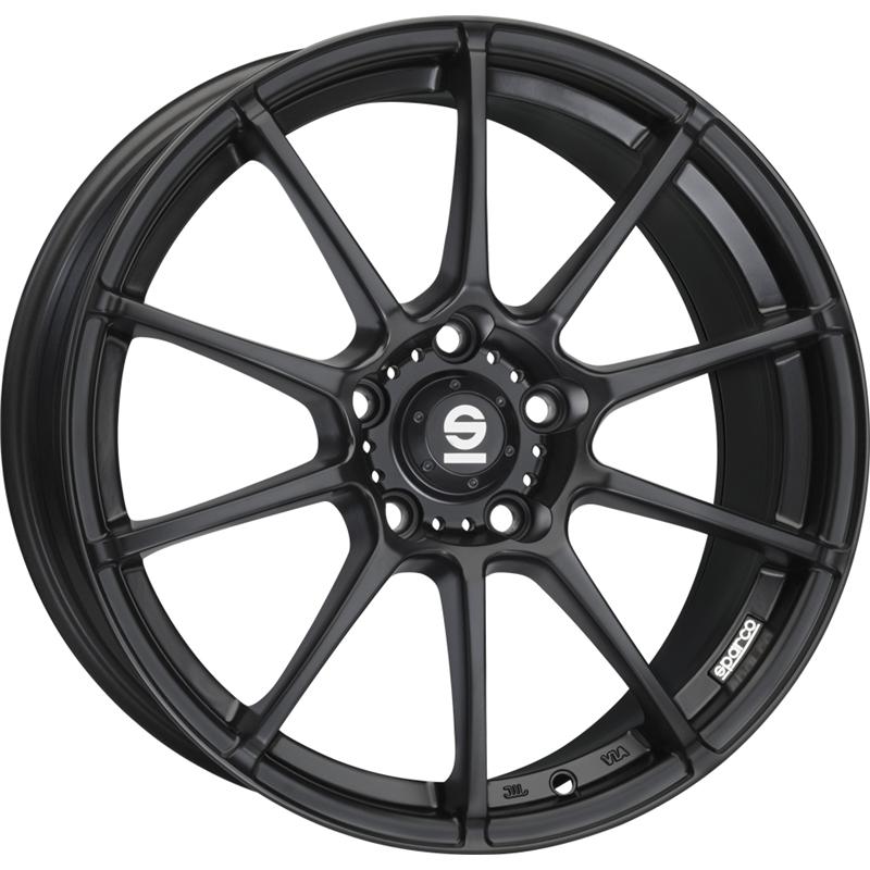 aCerchi in Lega SPARCO Assetto Gara Matt Black 5 fori 19\" 8X19 ET35 5x120