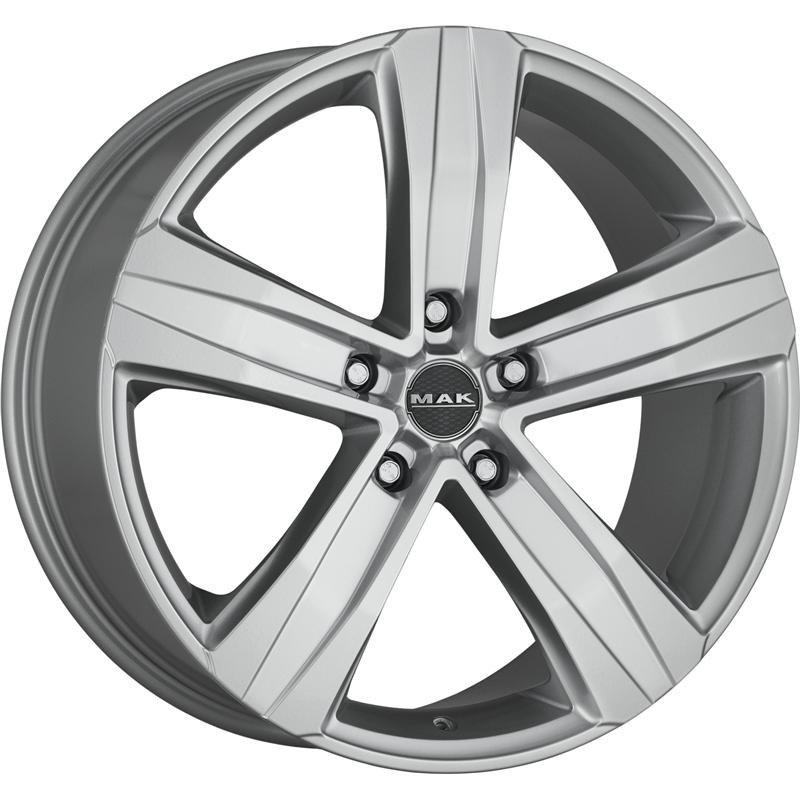 aCerchi in Lega MAK Stone 5 Silver 5 fori 18\" 7.5X18 ET45 5x108