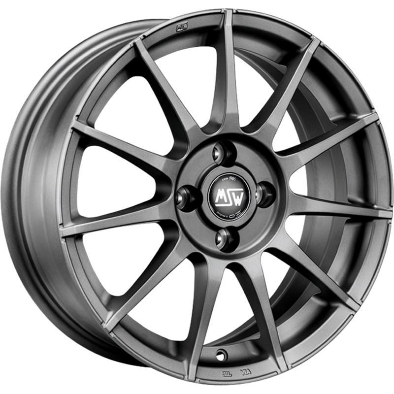 Cerchi in Lega MSW Msw 85 Matt Gun Metal 4 fori 15\" 6X15 ET32 4x108