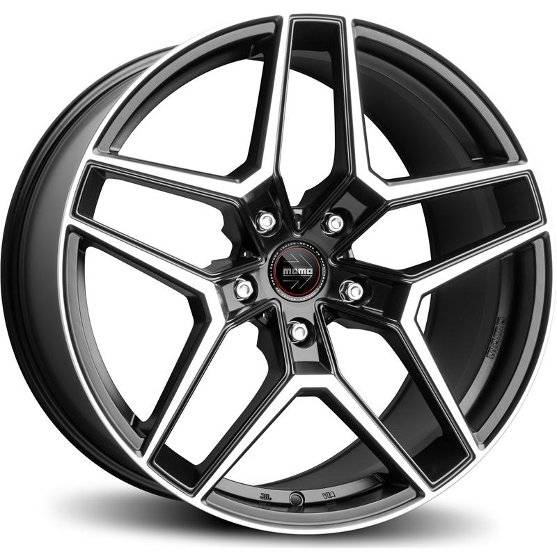 aCerchi in Lega MOMO WHEELS RF-06 Nero Opaco Diamantato 5 fori 20\" 10X20 ET20 5x112