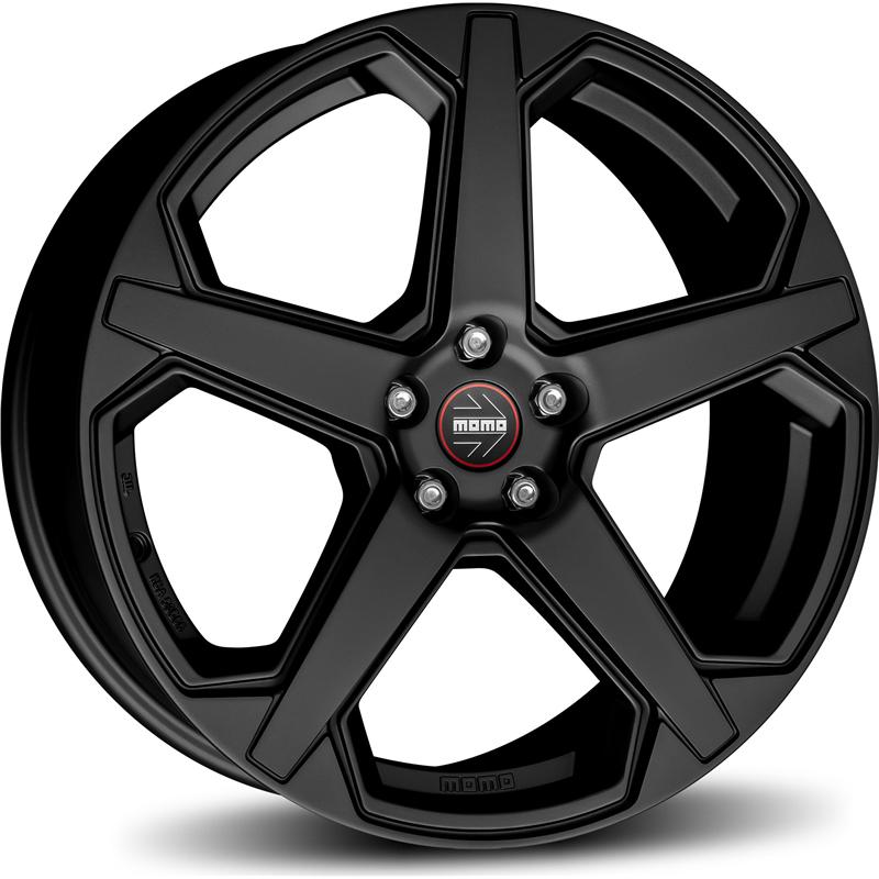 aCerchi in Lega MOMO WHEELS Star Evo Nero Opaco 5 fori 18\" 8X18 ET30 5x112