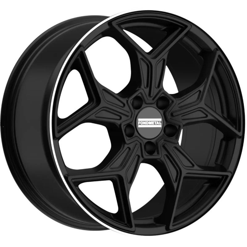 aCerchi in Lega FONDMETAL Taranis Matt Black Machined Lip 5 fori 19\" 9X19 ET20 5x112