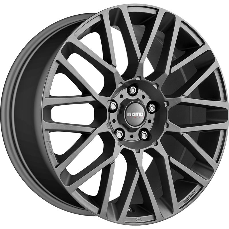 aCerchi in Lega MOMO WHEELS Revenge Antracite Opaco 5 fori 18\" 8X18 ET42 5x114.3