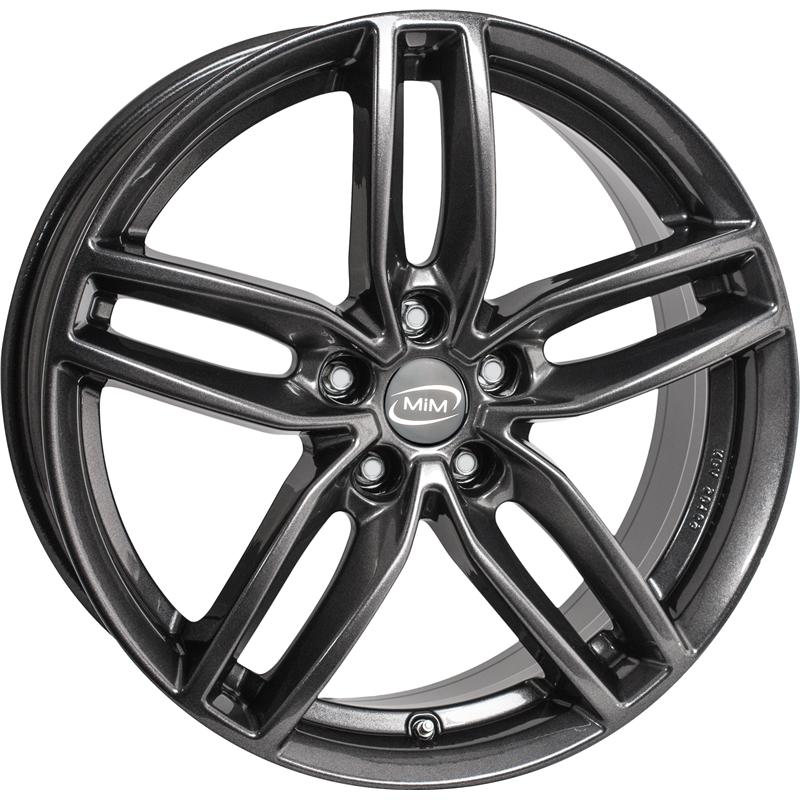 aCerchi in Lega MIM Atletico Graphite Lucido 5 fori 17\" 7.5X17 ET38 5x100